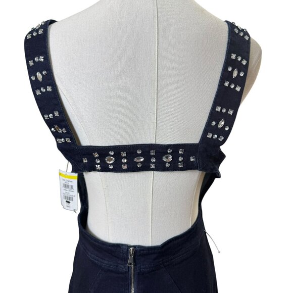 Free People Embellished Denim Corset Tank Top NWT | Studded Jean Bustier | SZ:S - Picture 5 of 10